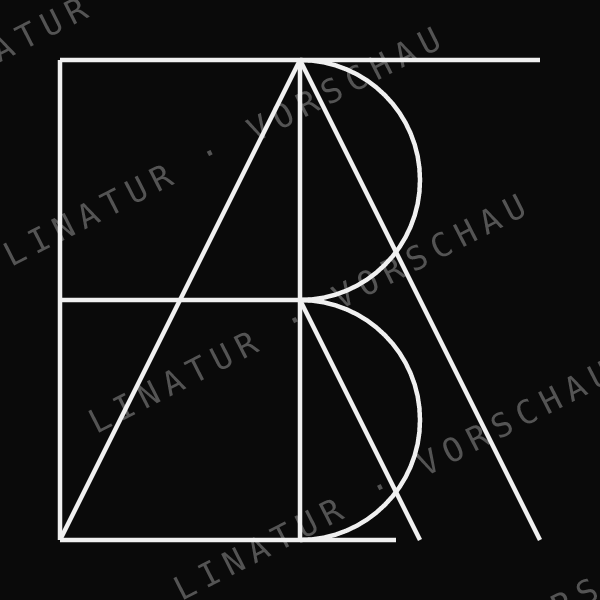 ALBERT als geometrisches Fine-Line-Design — Vorschau mit Wasserzeichen