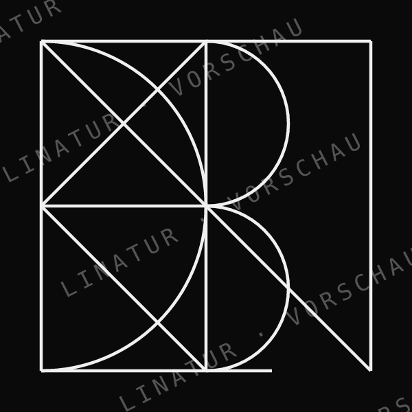 BENEDIKT als geometrisches Fine-Line-Design — Vorschau mit Wasserzeichen