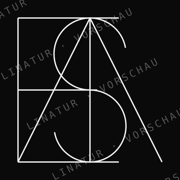 ELISA als geometrisches Fine-Line-Design — Vorschau mit Wasserzeichen