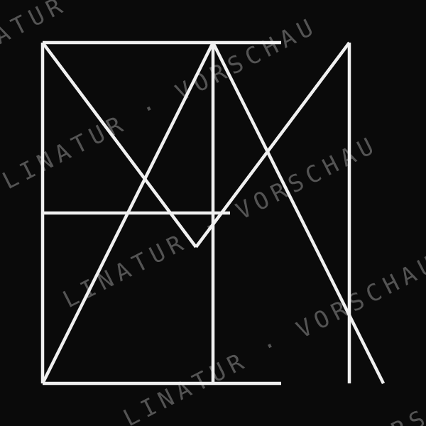 EMILIA als geometrisches Fine-Line-Design — Vorschau mit Wasserzeichen