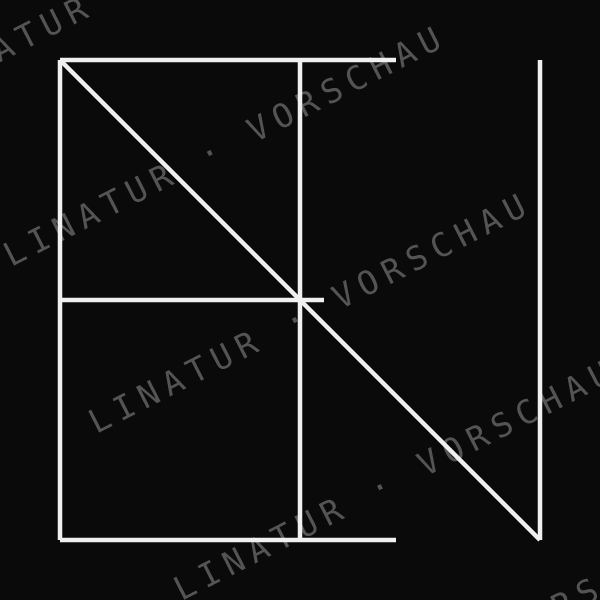 ENNI als geometrisches Fine-Line-Design — Vorschau mit Wasserzeichen