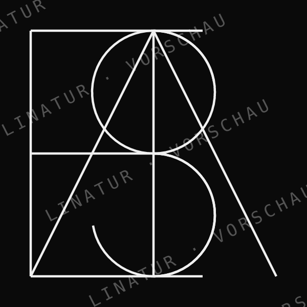 ISABELLA als geometrisches Fine-Line-Design — Vorschau mit Wasserzeichen