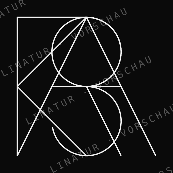 KASPAR als geometrisches Fine-Line-Design — Vorschau mit Wasserzeichen