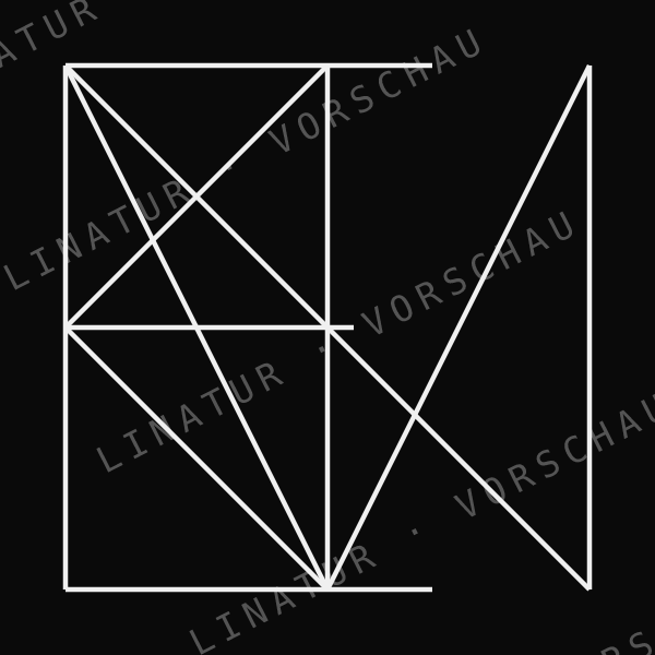 KEVIN als geometrisches Fine-Line-Design — Vorschau mit Wasserzeichen