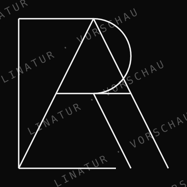 LARA als geometrisches Fine-Line-Design — Vorschau mit Wasserzeichen