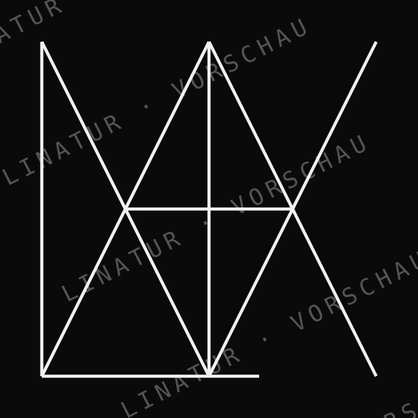 LIVIA als geometrisches Fine-Line-Design — Vorschau mit Wasserzeichen