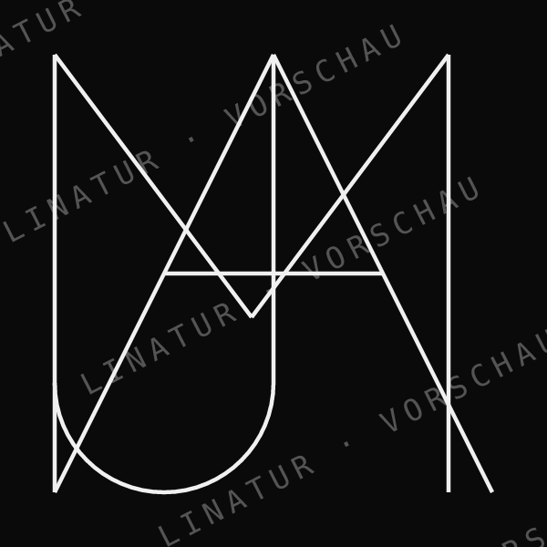 MAJA als geometrisches Fine-Line-Design — Vorschau mit Wasserzeichen