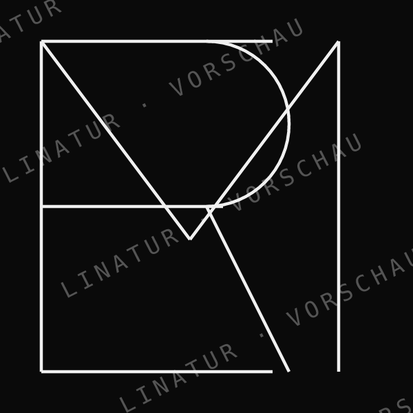MERLE als geometrisches Fine-Line-Design — Vorschau mit Wasserzeichen