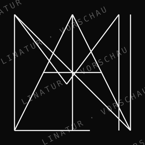 MILAN als geometrisches Fine-Line-Design — Vorschau mit Wasserzeichen