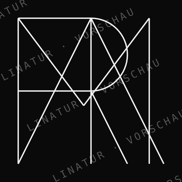 MIRA als geometrisches Fine-Line-Design — Vorschau mit Wasserzeichen