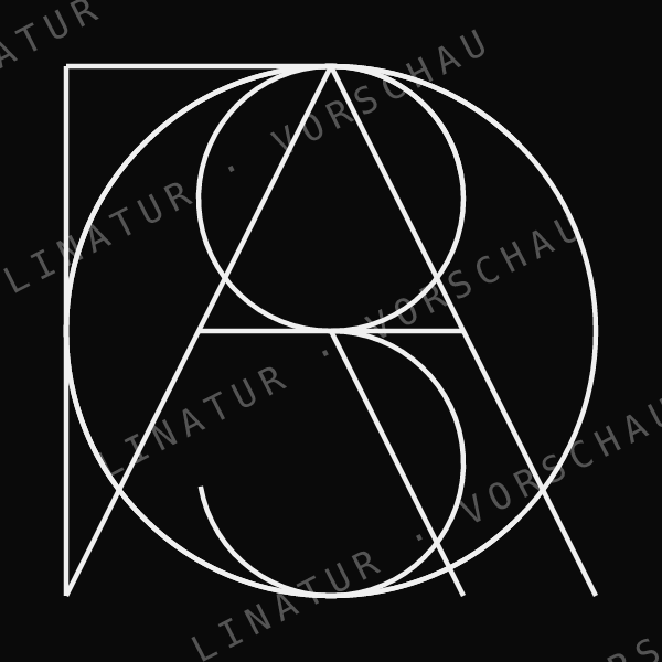 OSCAR als geometrisches Fine-Line-Design — Vorschau mit Wasserzeichen