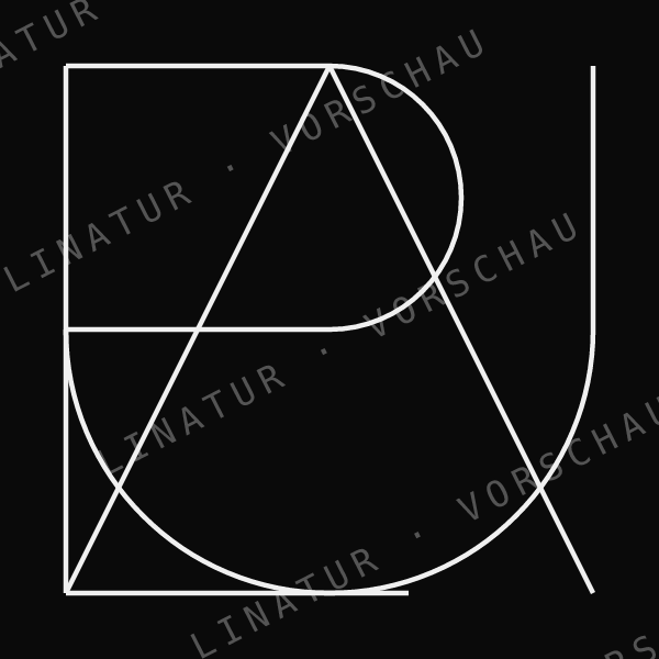 PAUL als geometrisches Fine-Line-Design — Vorschau mit Wasserzeichen