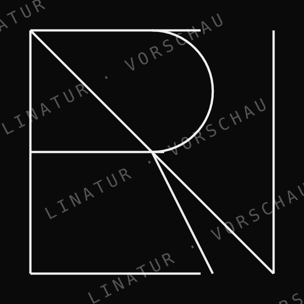 RENE als geometrisches Fine-Line-Design — Vorschau mit Wasserzeichen