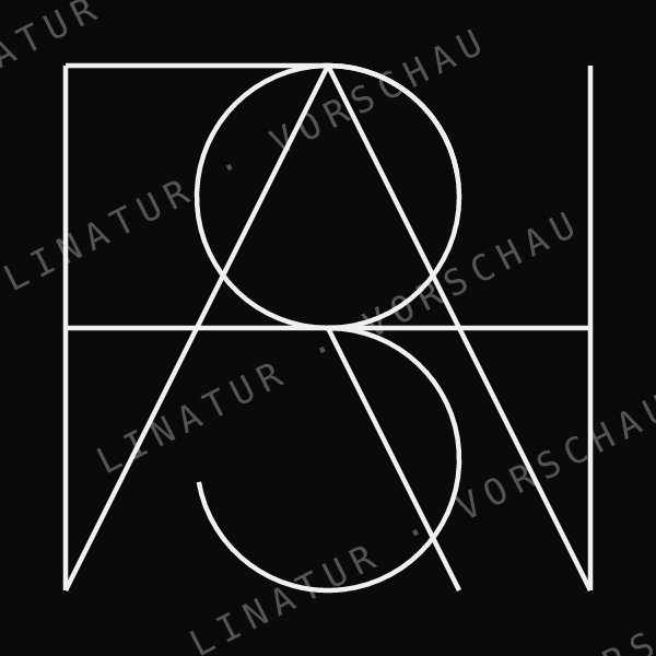 SARAH als geometrisches Fine-Line-Design — Vorschau mit Wasserzeichen