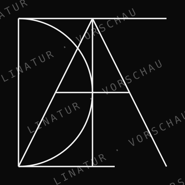 TILDA als geometrisches Fine-Line-Design — Vorschau mit Wasserzeichen