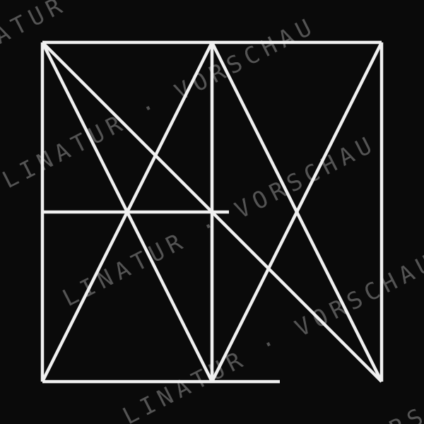 VALENTINA als geometrisches Fine-Line-Design — Vorschau mit Wasserzeichen